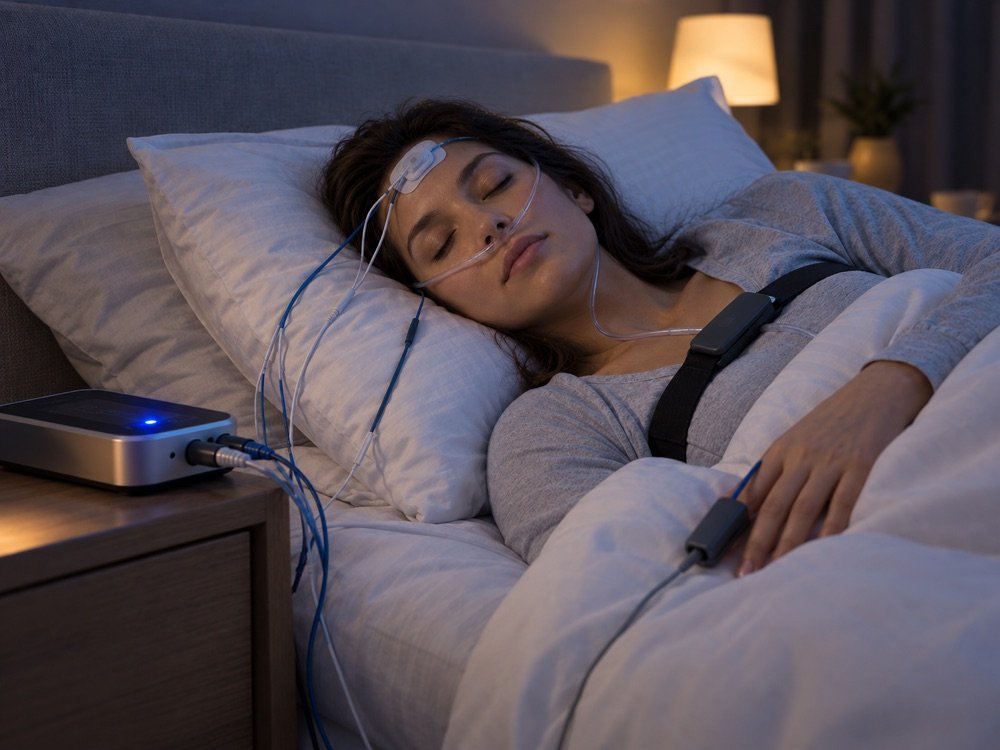 Polysomnographie réalisée pendant le sommeil